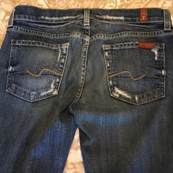 7 For All Mankind Organic Cotton Jeans Sz 26 - Picture 5 of 7